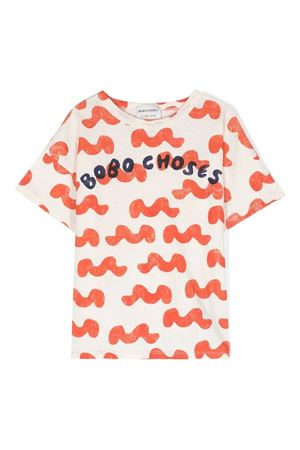 T-shirt in cotone bianco BOBO CHOSES KIDS | 123AC011100